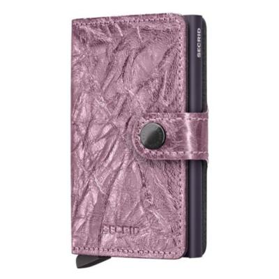 SECRID Miniwallet Metallic Roze - Pasjeshouder dames