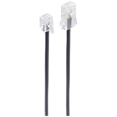 Shiverpeaks ISDN Aansluitkabel [1x RJ11-stekker 6p4c - 1x RJ45-stekker 8p4c] 3 m Zwart