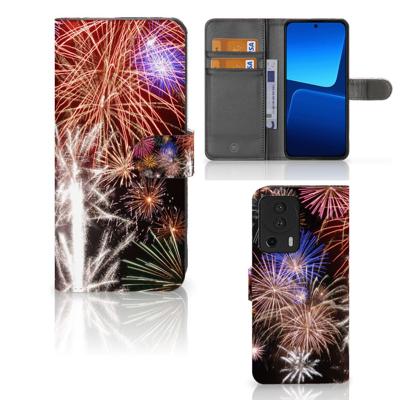 Xiaomi 13 Lite | Wallet Case | met Pasjes | Vuurwerk Xiaomi 13 Lite | Wallet Case | met Pasjes | Vuurwerk