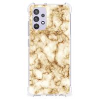 Samsung Galaxy A32 4G | A32 5G Enterprise Editie Anti-Shock Hoesje Marmer Goud