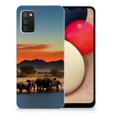 Samsung Galaxy A02s | TPU Hoesje | Olifanten