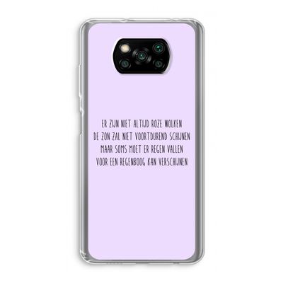 Regenboog: Xiaomi Poco X3 Pro Transparant Hoesje