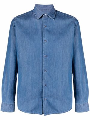 Altea chemise en jean à boutonnière - Bleu