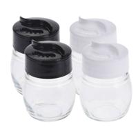 Peper en zout stel - 2x set - set - 5 x 7 cm - glas - strooiers - zoutvaatje - pepervaatje
