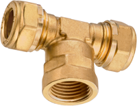 Cornat knelkoppeling/ms t-stuk 22x1/2x22mm - tec583696