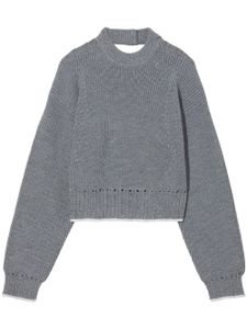 Proenza Schouler White Label pull Cashfeel à découpes - Gris