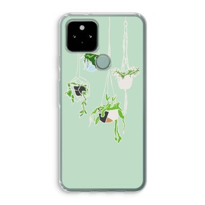 Hang In There: Google Pixel 5 Transparant Hoesje