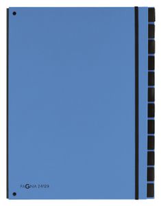 Pagna 24129-13 sorteermap Blauw Karton, Polypropyleen (PP) A4