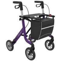 Rollator Streamer lichtgewicht (6,2 kg) | "Lengte persoon: Large (standaard) 165 - 200 cm","Kies uw kleur: Paars" | Rehasense