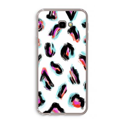 Cheetah color: Samsung Galaxy J4 Plus Transparant Hoesje