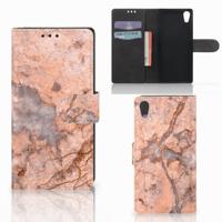 Sony Xperia XA1 | Bookcase | Marmer Oranje