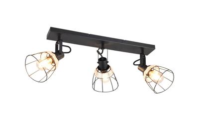 Trio Zwarte plafondlampJerome design 4-lichts - R86233032