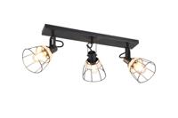 Trio Zwarte plafondlampJerome design 4-lichts - R86233032
