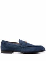 Tod's mocassins à plaque logo - Bleu