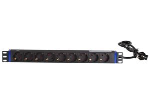 DSIT DS-9PDU energiedistributie 9 AC-uitgang(en) 1U Zwart