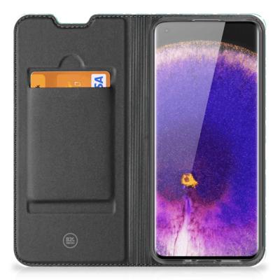 OPPO Find X5 | Bookcase | Cracks Blue
