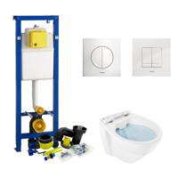 Wisa XS Toiletset set01 Design Randloos met Argos of Delos drukplaat