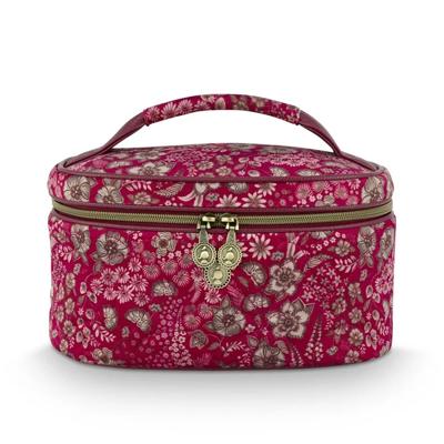 Cleo Beauty Case Quilted Daisy Dreams Red