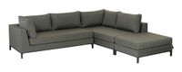 WOOOD Loungeset 'Capri' Rechts, Aluminium, kleur Groen