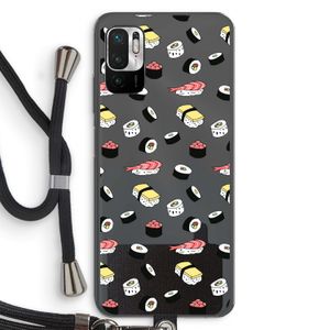 Sushi time: Xiaomi Redmi Note 10 5G Transparant Hoesje met koord