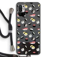 Sushi time: Xiaomi Redmi Note 10 5G Transparant Hoesje met koord