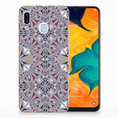 Samsung Galaxy A30 | TPU | Siliconen hoesje | Flower Tiles