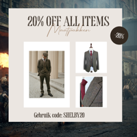 Maatpak Voor Heren | 3-delig Pak | Groen Visgraat | Finn Shelby | Peaky Blinders | Peaky Blinders