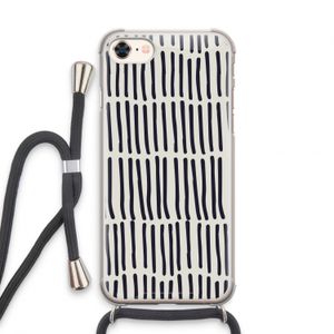 Moroccan stripes: iPhone 8 Transparant Hoesje met koord