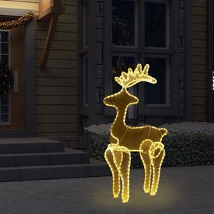 VidaXL Kerstversiering rendier met mesh 306 led&apos;s 60x24x89 cm