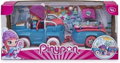 Famosa Pinypon - ski jeep met trailer en figuurtje
