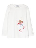 Il Gufo t-shirt à broderies - Blanc