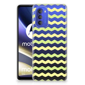 Motorola Moto G51 5G TPU bumper Waves Yellow