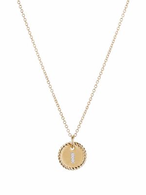 David Yurman collier à pendentif Initial I en or 18ct