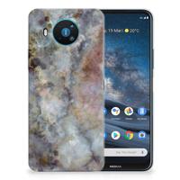 Nokia 8.3 | TPU | Siliconen hoesje | Marmer Grijs