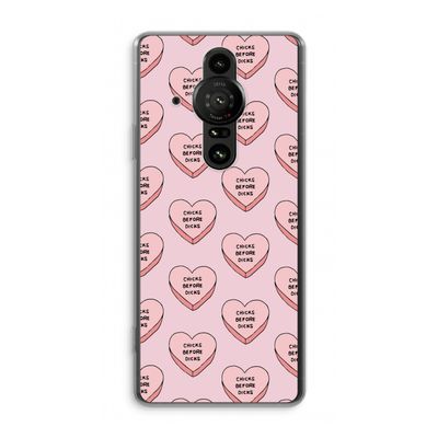 Chicks before dicks: Sony Xperia Pro-I Transparant Hoesje