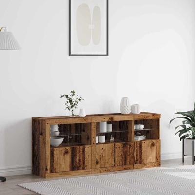 Dressoir Oud hout 162 x 37 x 67 cm Bewerkt hout