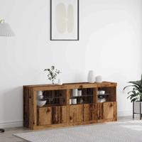 Dressoir Oud hout 162 x 37 x 67 cm Bewerkt hout