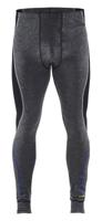 Blåkläder lange onderbroek 100% merino warm 18491732 | medium grijs/zwart | maat 5xl - 7330509423424