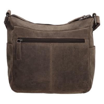 Hide & Stitches idaho schoudertas-Dark Brown