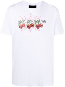 Philipp Plein t-shirt à logo imprimé - Blanc