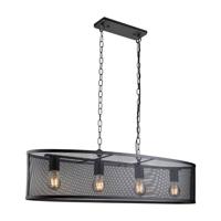 Searchlight Eetkamer hanglamp Fishnet 2484-4BK