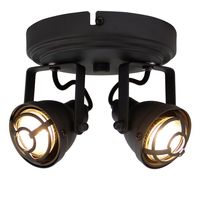 Spot Industria zwart 2 lichts