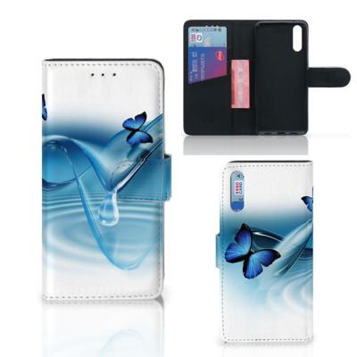 Huawei P20 | Telefoonhoesje | Met pasjeshouder | Vlinders