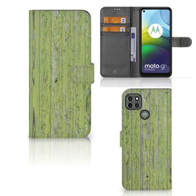 Motorola Moto G9 Power | Book Style Case | Green Wood