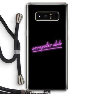 Vice Black: Samsung Galaxy Note 8 Transparant Hoesje met koord