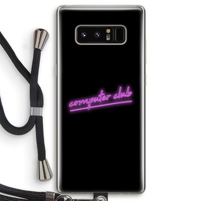 Vice Black: Samsung Galaxy Note 8 Transparant Hoesje met koord