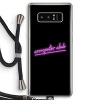 Vice Black: Samsung Galaxy Note 8 Transparant Hoesje met koord
