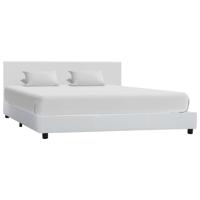 Bedframe kunstleer wit 120x200 cm