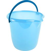 Hega Hogar Emmer - blauw - kunststof - met handvat - 10 liter