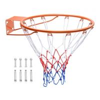 VEVOR basketbalring ophangring basketbalring 483 mm, basketbal basketbalringnet 577 x 483 x 110 mm kwaliteit en veiligheid getest binnen en buiten, universele stabiele basketbalring oranje